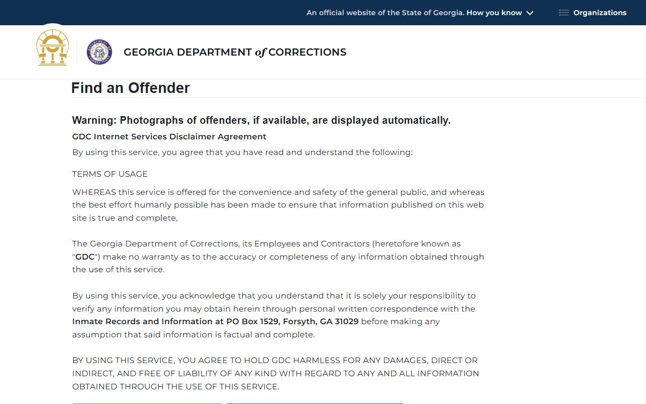 Long County arrest records Georgia Department of Corrections offender search