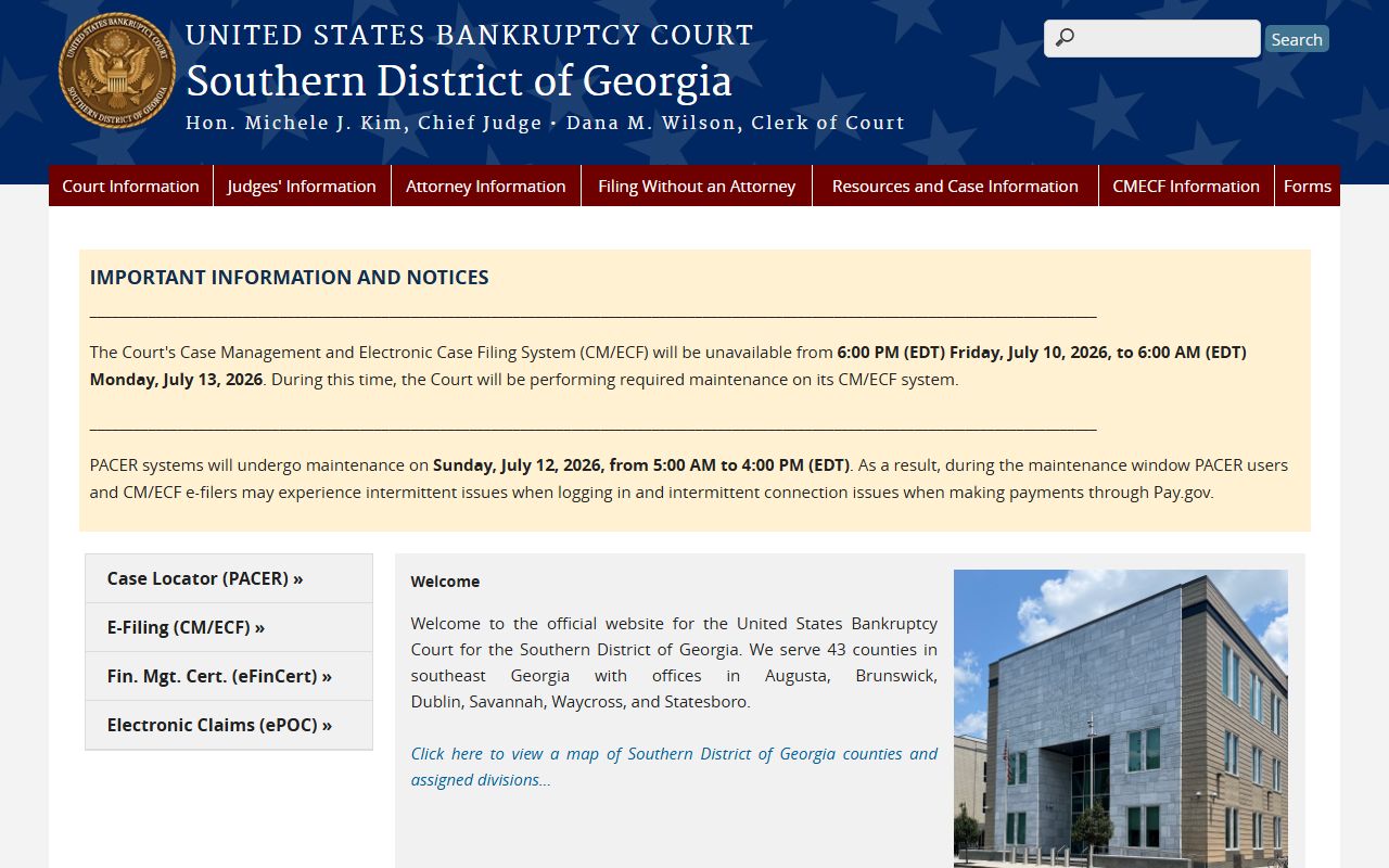 Long County Superior Court bankruptcy court distinction