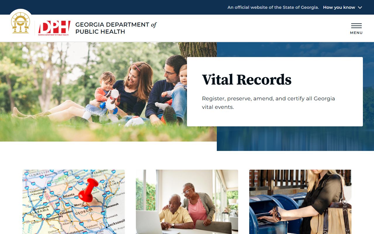 Long County probate records Georgia DPH vital records portal